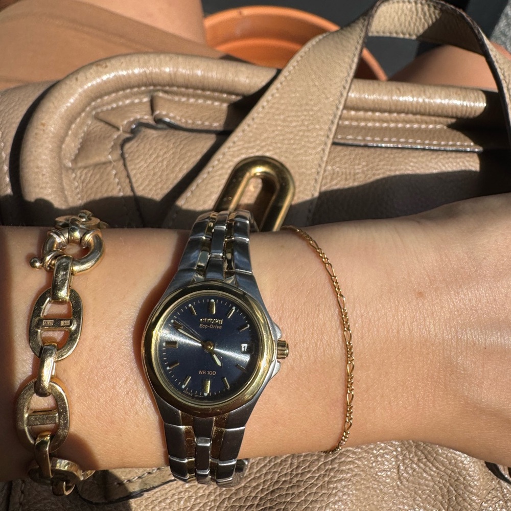 Citizen Women's Two-Tone Blue Dial Watch